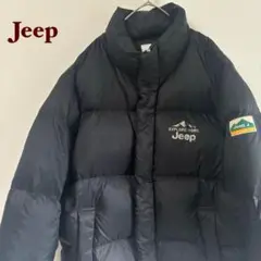 未使用級✨ jeep ジープ　ダウンジャケット　ヌプシ型　L 黒　オーバーサイズ