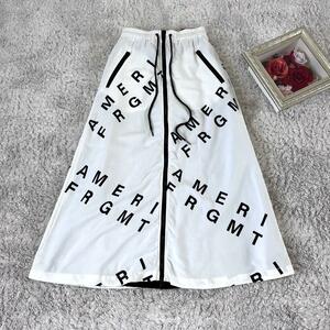 【希少】AMERI × FRAGMENT アメリ フラグメント コラボ ロゴ入り リバーシブル ロングスカート