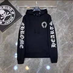 Chrome hearts クロムハーツブラックパーカー長袖　2日以内発送