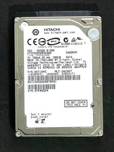  ★ 500GB ★　HGST　/　HTS545050B9SA00　日立ハードドライブ　2.5インチ内蔵HDD/厚さ9.5mm　良好　良品　HITACHI　即決 [管理■GGPA]