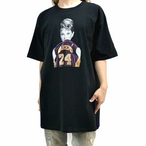 新品 未使用 大きいオーバーサイズ XXL 3XL 4XL 5XL 対応 オードリーヘプバーン LA レイカーズ コービー 24 ビッグ Tシャツ ロンT パーカー