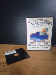 【ソフト1点同梱OK】 スペースインベーダー　TAITO ■ PC-9800 PC-286 386 ■ ゲームソフト　レトロゲーム　コレクション　希少　当時物