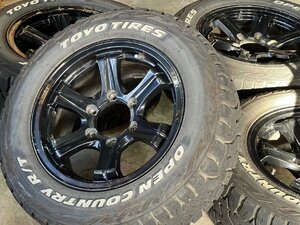 □ウェッズ weds キラーフィールド ブラック 6-139.7 16×7j+26 16インチホイール TOYO オープンカントリー 215/65R16 丘 T-1665 ★