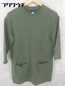 ◇ ZARA W&B Collection ザラ 七分袖 Tシャツ カットソー サイズEUR S USA S MEX 26 カーキ レディース