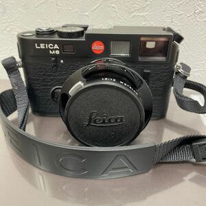 ♪♪【20736】 ライカ LEICA M6 レンジファインダーフィルムカメラ 24809E2 ブラック レンズ付き 動作確認済 美品♪♪