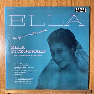 エラ・フィッツジェラルド★ELLA FITZGERALD with ELLIS LARKINS / SONGS IN A MELLOW MOOD★国内盤 ビクター音産 VIM-4503★DECCA