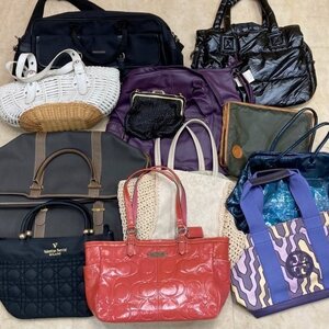 ◆ ① ブランドバッグまとめ 12点 TORY BURCH COACH dunhill Valentino その他 ハンドバッグ ショルダー クラッチ メッシュバッグ is KBE