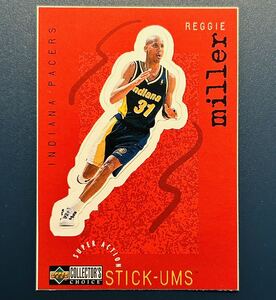 Reggie Miller Indiana Pacers 1997 Upper Deck Collectors Choice Stick-Ums #S11