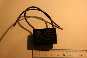 ( CBB61　1.2uF 450V AC 50/60Hz ) 　キャパシター　モーター始動　フィルムコンデンサー fan capacitor