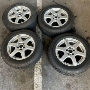 【倉庫一掃】【BRIDGESTONE】【スタッドレス】【195/65R15】【比較的綺麗】【5x100】【15x6J】