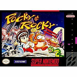 ★送料無料★北米版 スーパーファミコン SNES Pocky and Rocky 奇々怪界 ポッキー＆ロッキー