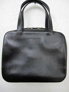 【送料無料】ランセル LANCEL レザー ハンドバッグ 黒 ブラック ■管理番号L25646YER-211123-20-3