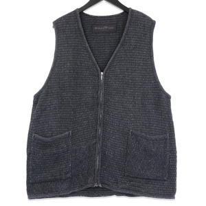 美品 Porter Classic ポータークラシック BEATNIK KENDO KNIT ZIP VEST ニットベスト 剣道 ジップ ベスト ブラック 黒 M 70015979