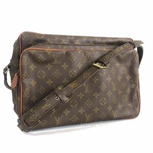 ■美品■LOUIS VUITTON ルイヴィトン　モノグラム　旧ナイル　ショルダーバッグ PVC×レザー　豚革　ECLAIL社ファスナー　フランス製