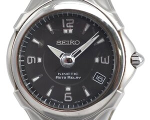 【SEIKO】セイコー KINETIC キネティック AUTO RELAY ステンレス 5J22-0A30 オートクォーツ 稼働品 中古品