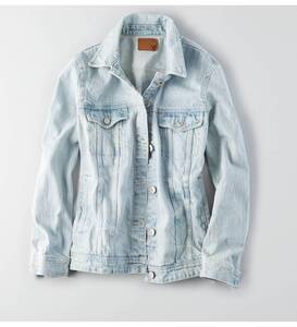 * AE アメリカンイーグル デニムジャケット AEOトムガールデニムジャケット Denim Jacket Wash Blue XS / Gジャン *