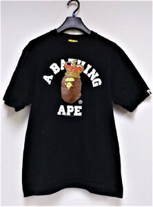 ▽A　BATHING　APE　エイプ　Tシャツ　Mサイズ　メンズ　BLACK　中古▽005990