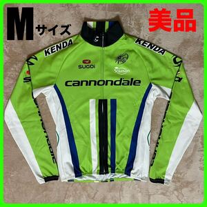 美品 スゴイ製 キャノンデールサイクリング ウィンタージャケット Mサイズ 冬用 SUGOi Cannondale 長袖 ロードバイク 裏起毛