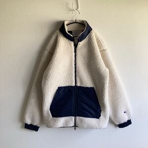 美品! Ron Herman ロンハーマン RHC x Champion Boa Fleece Jacket チャンピオン ジップアップ ボア フリース ジャケット ブルゾン S