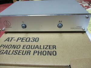 audio-technica フォノイコライザー グレー AT-PEQ30　送料無料！！！