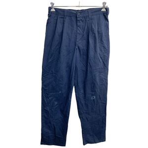 Dickies ワークパンツ W32 ディッキーズ ネイビー タック 古着卸 アメリカ仕入 2404-765