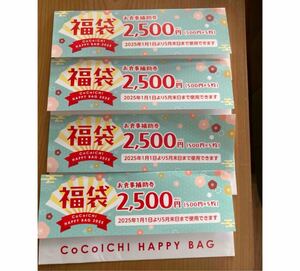 CoCo壱 ココイチ 2025年福袋 お食事補助券 10000円分