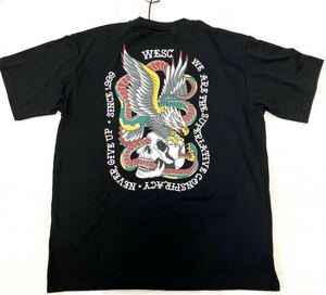 送料無料 新品 WESC MASON Tee NEVER GIVE UP XXL