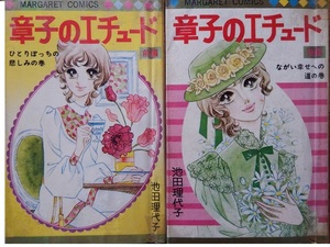 あの漫画家はいま？なつかしの絶版コミック２冊セット◇ベルサイユのばらの池田理代子さん「章子のエチュード」①②揃い　難あり品です　