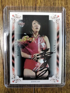 華名 ASUKA KANA 直筆サインカード BBM2007 TRUE HEART WWE 99枚限定 ダメージコントロール 送料無料