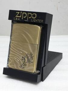 ライター　1★ Zippo ★　ジッポーライター　【 地球ゴージャス 】ゴールド　未使用品　企業物ZIPPO 