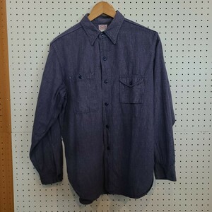 8HOUR UNION /JOE McCOY ジョーマッコイ/ 長袖シャツ/ シャツ/ 長袖/ワークシャツ/ 古着/ シャンブレーシャツ/16