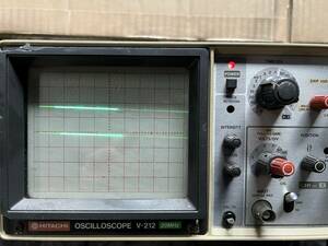 日立/HITACHI/oscilloscope/オシロスコープ/V-212型/２０MHｚ/通電確認済み