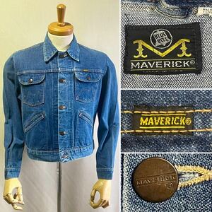 1970s MAVERICK Denim Jacket Size 38