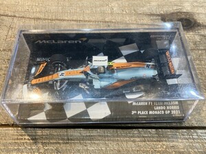 ミニチャンプス 1/43 マクラーレン F1 チーム MCL35M ランドノリス モナコGP 2021 3位入賞 537214904 ※まとめて取引・同梱不可 [20-5830]