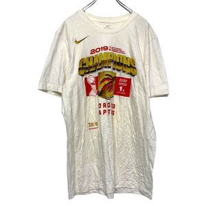 NIKE 半袖 プリント Tシャツ L ホワイト ナイキ スポーツ 古着卸 アメリカ仕入 a506-6067