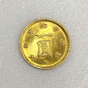 ▽▽【1円スタート】 旧1円金貨 明治4年 後期 金900/銅100 1.6g 傷や汚れあり