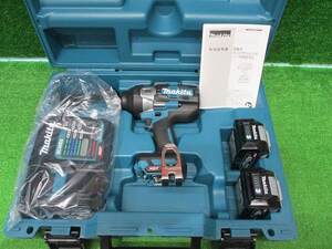 未使用品【 makita / マキタ 】TW001GRDX 40V 充電式 インパクトレンチ バッテリー 2コ 充電器 9223