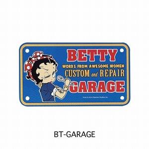 送料180円より　BIKER CM PLATE (BETTY BT-GARAGE)　ベティー　BETTY BOOP