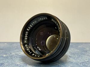 【最初期/超希少/博物品】Nikon NIKKOR S.C 5cm 50mm f/1.4 Aluminium Original Black ニコン ブラック Sマウント フィルムカメラ レンズ