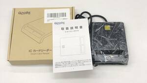 ★【在庫処分価格】ICカードリーダー Q-ZIORE icカードリーダーライタ 設置不要 小型 コンパクト USB接続型☆C04-277D