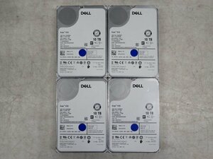 DELL 3.5インチ HDD 10TB SAS接続 (ST10000NM0256) 中古 4枚セット F10001