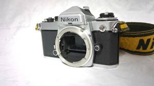 動作品・外観綺麗・光学並品★Nikon ニコン FE ボディ シルバー 現状品