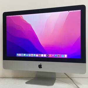 ☆【美品 21.5インチ】Apple iMac (21.5-inch, Late 2015) A1418 Core i5(5575R)/2.8GHz RAM:16GB/HDD:256GB Monterey ケーブル付属 動作品