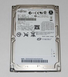 ■即決■FUJITSU　富士通　2.5インチHDD SATA 120GB MHW2120BH　使用時間33時間 正常品　フォーマット済み