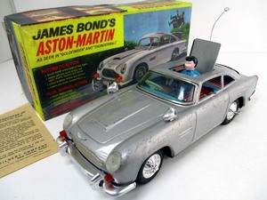 Gilbert/アオシン1965年製　James Bond 007仕様 Aston Martin DB5 　完動品　長さ約28cm