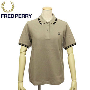 FRED PERRY (フレッドペリー) G3600 TWIN TIPPED FRED PERRY SHIRT ティップライン ポロシャツ レディース FP534 U54WARMGREY 10