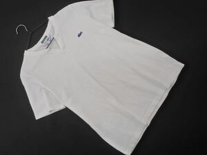 LACOSTE ラコステ ワンポイント キーネック 半袖 カットソー size2/白 ■◆ ☆ eec8 メンズ