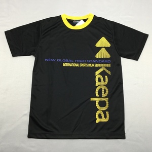 【送料無料】【新品】Kaepa ジュニア半袖Tシャツ（吸水速乾）　　150　　ブラック★182106