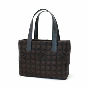 【トートバッグ】シャネル(CHANEL) ニュートラベルライントートPM 9番台 ハンドバッグ レザー/ナイロン マロン ダークブラウン 送料880円