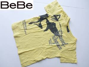 BeBe ベベ★　黄色　イエロー　半袖　Tシャツ　100